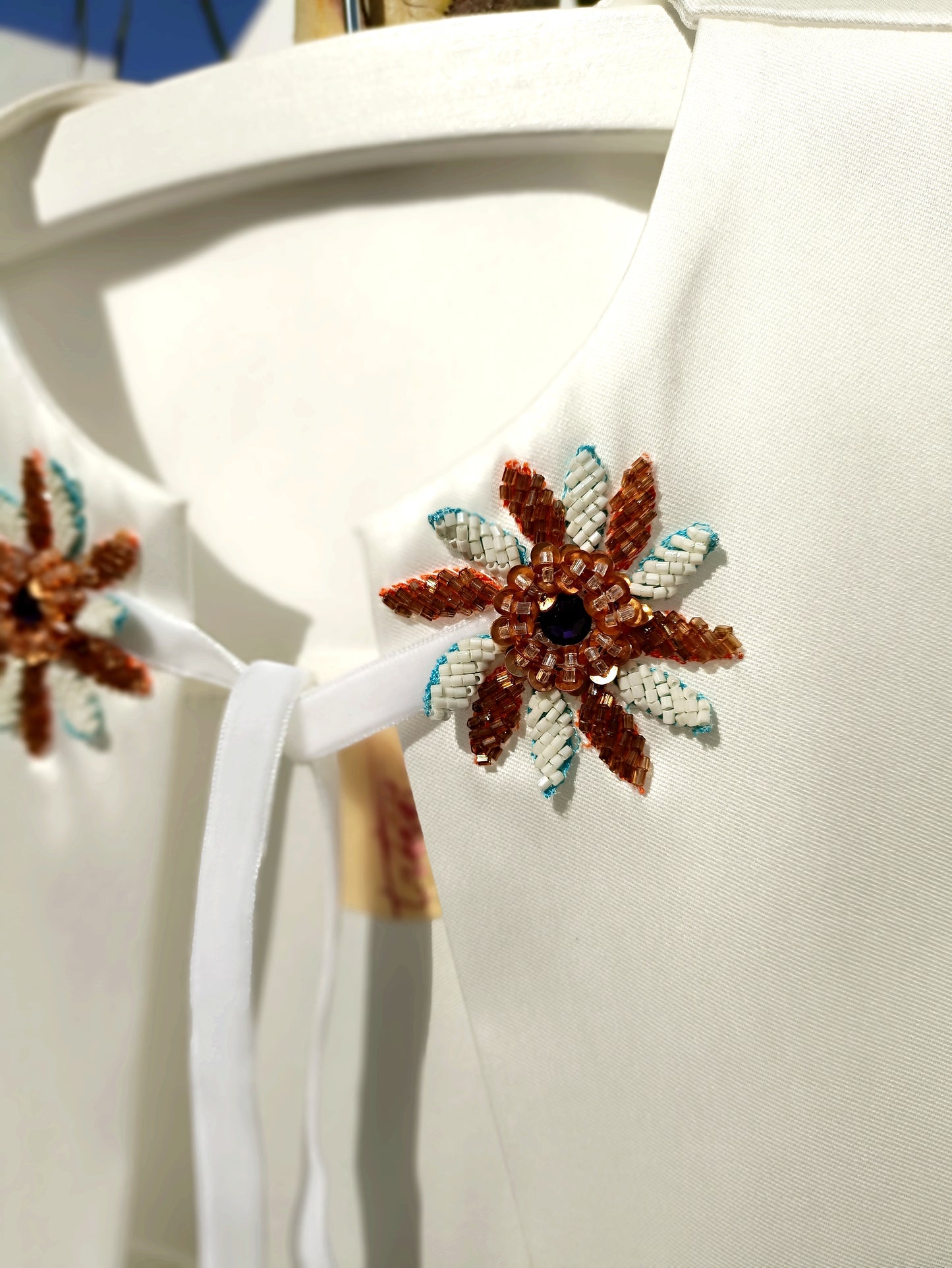 Gerbera-Jacket with Hand Embroidery