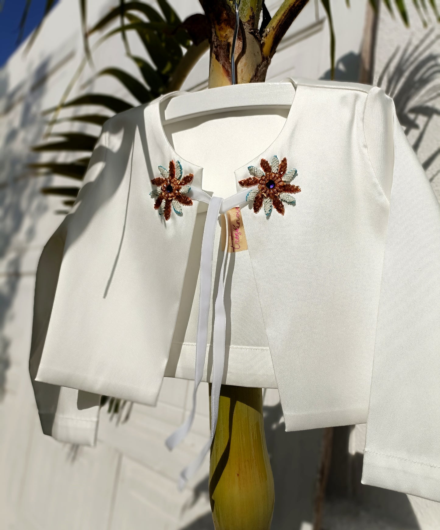 Gerbera-Jacket with Hand Embroidery