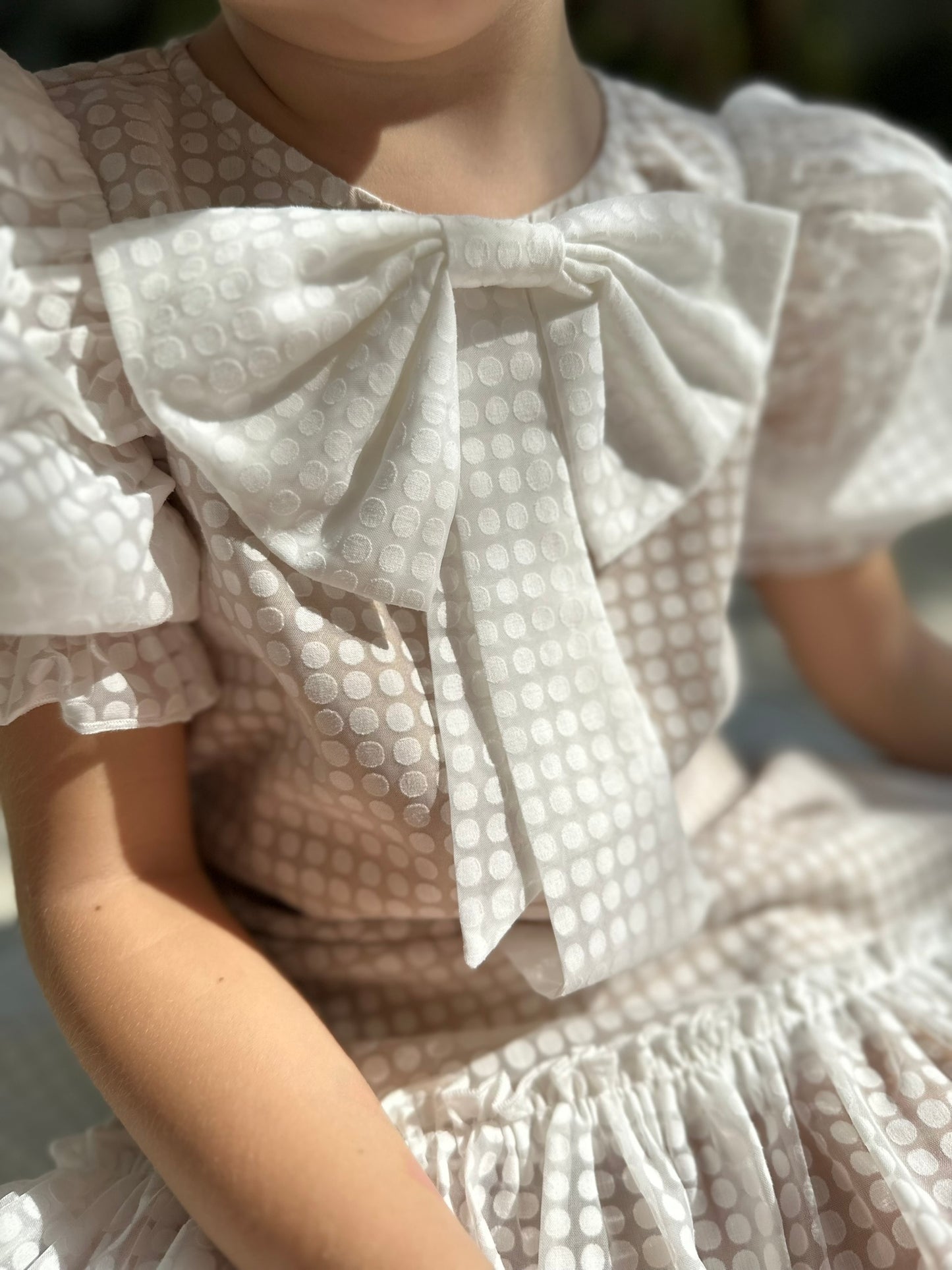 Thistle - Ruffle Dress With Puffy Sleeves