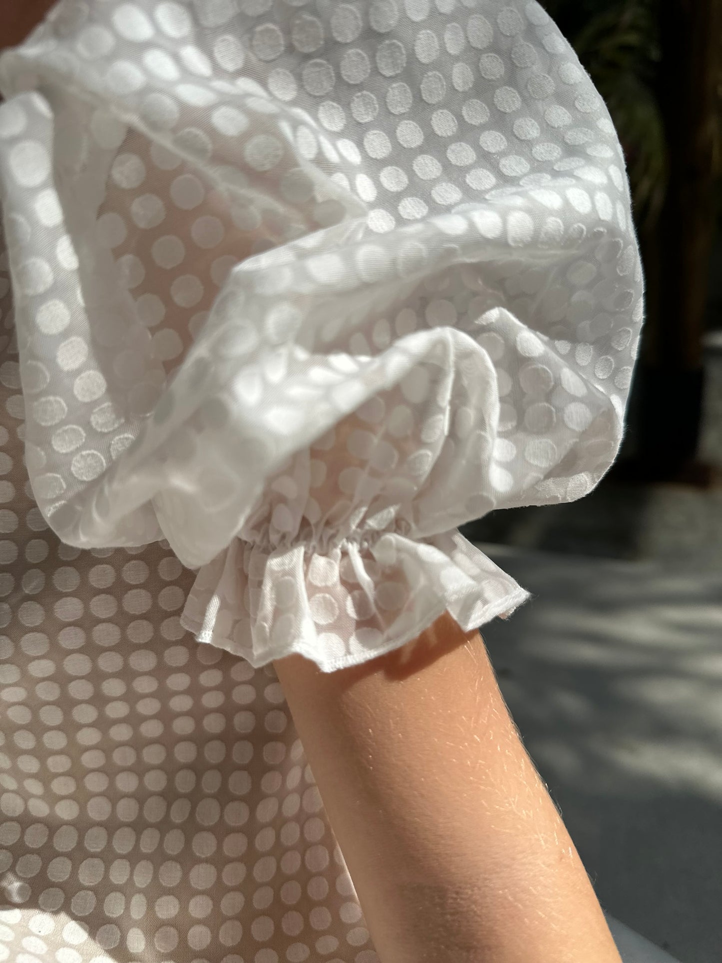 Thistle - Ruffle Dress With Puffy Sleeves