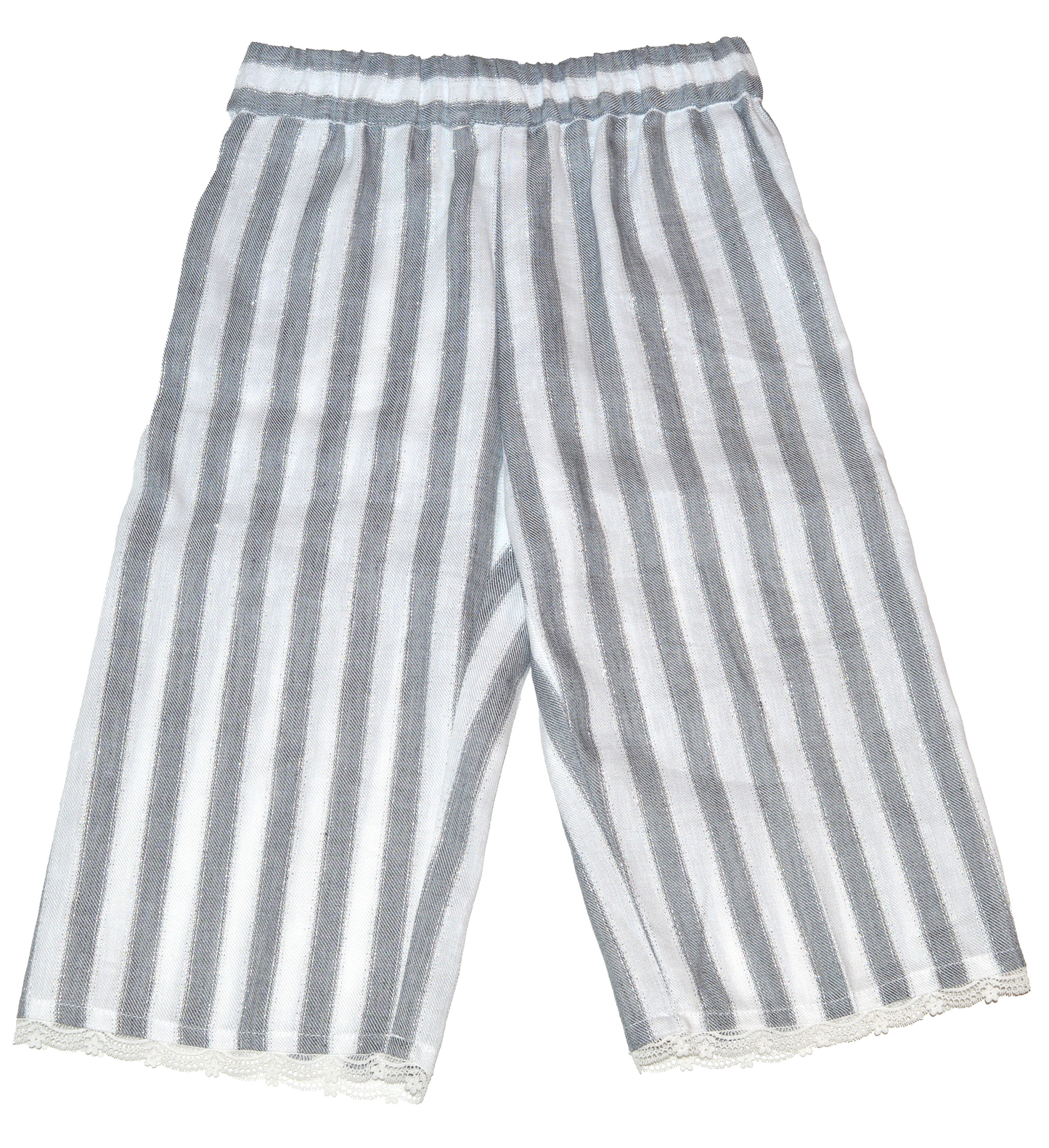 Lilly of the Valley - Line Grey Stripy Set with Lace