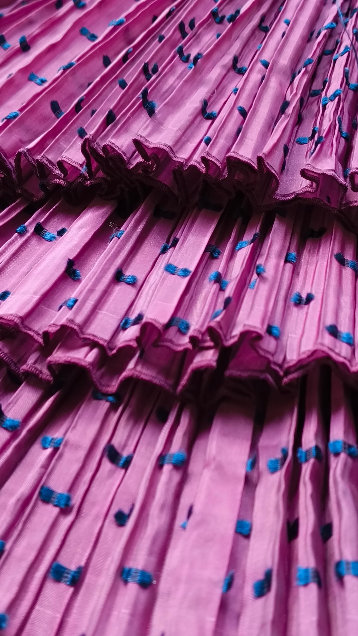 Wild Hyacinth - Crazy pleats skirt