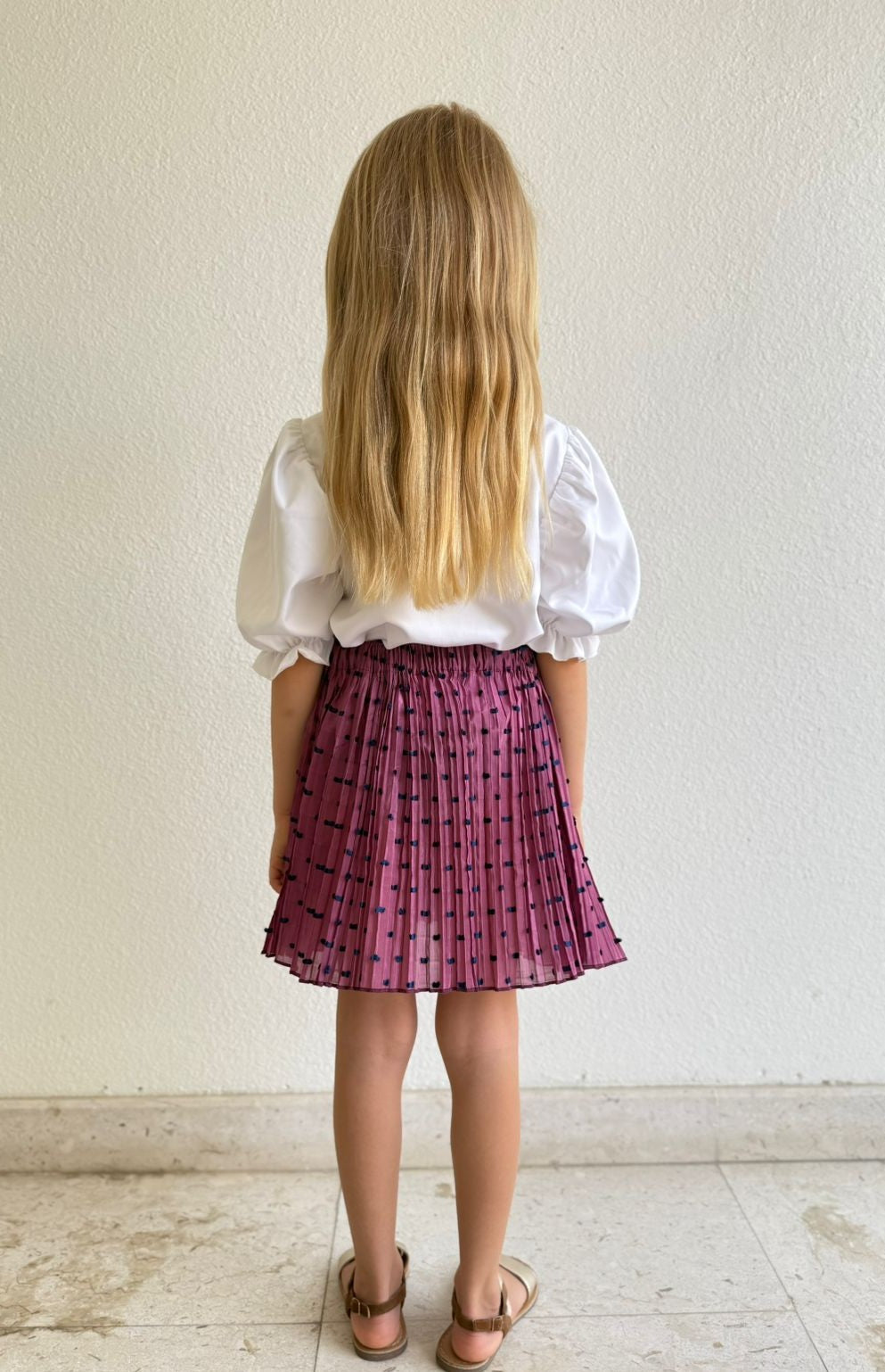 Wild Hyacinth - Crazy pleats skirt