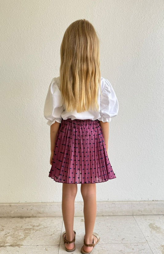 Wild Hyacinth - Crazy pleats skirt