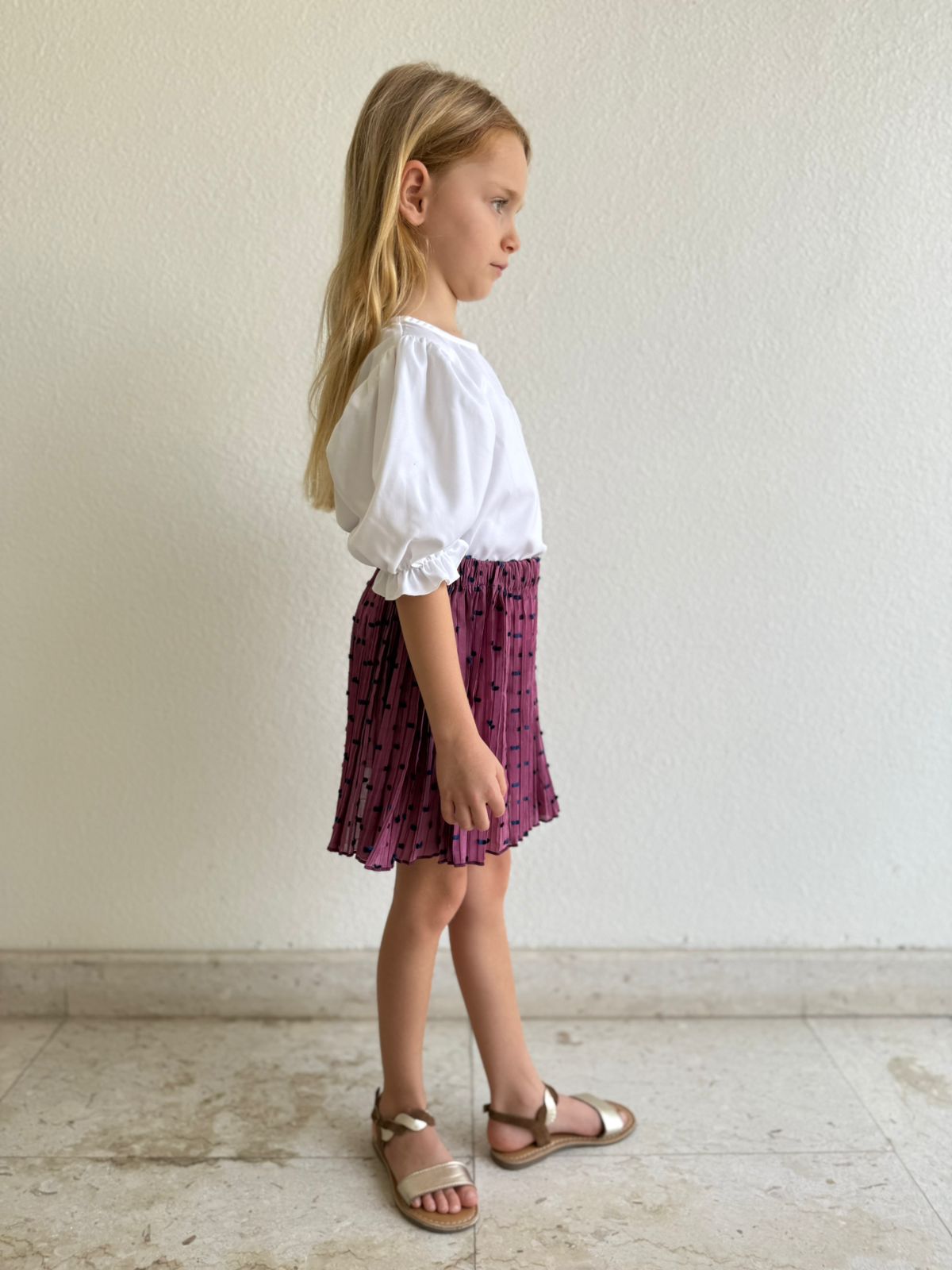 Wild Hyacinth - Crazy pleats skirt